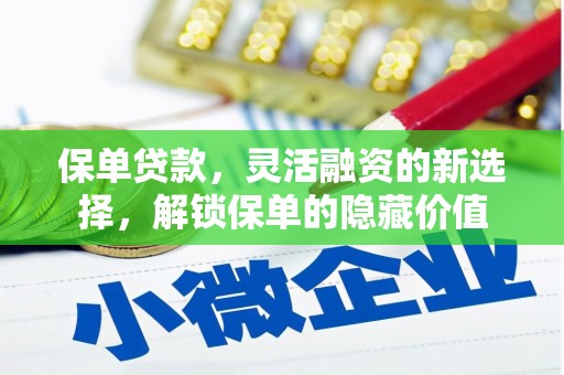 北京保单贷款，灵活融资的新选择，解锁保单的隐藏价值