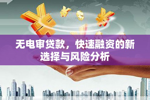 北京无电审贷款，快速融资的新选择与风险分析