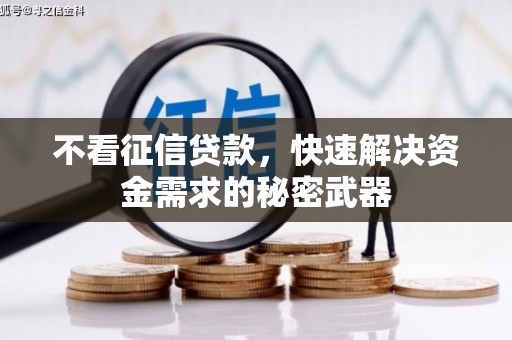 北京不看征信贷款，快速解决资金需求的秘密武器