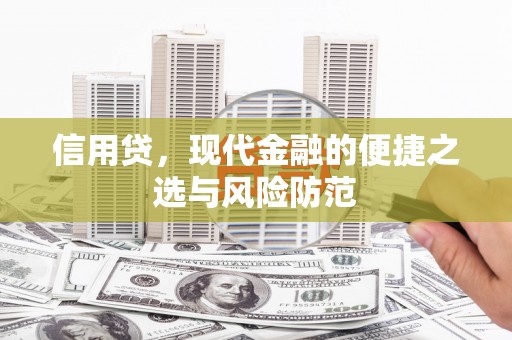 北京信用贷，现代金融的便捷之选与风险防范