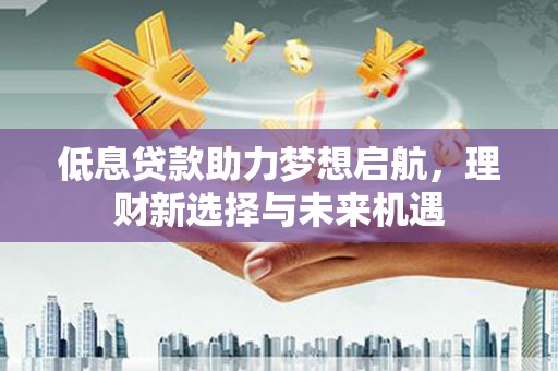 北京低息贷款助力梦想启航，理财新选择与未来机遇